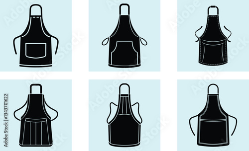 Cooking Apron silhouette vector