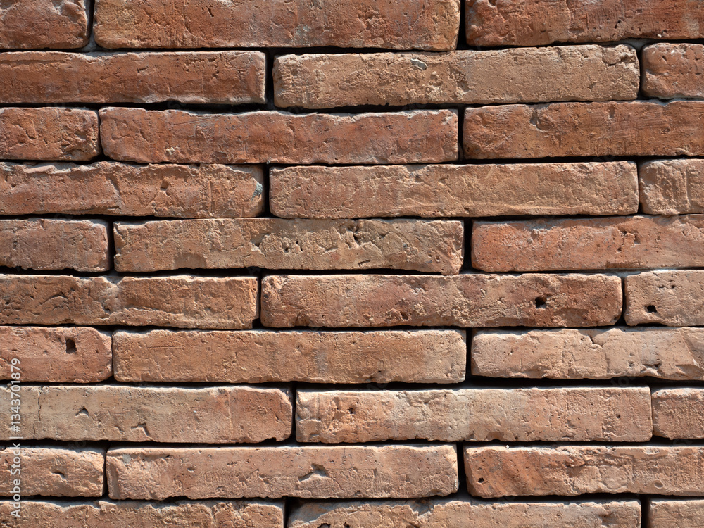 Obraz premium Red Bricks wall Pattern for Background..