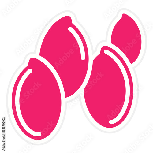 Flaxseeds Vector Design Icon Style