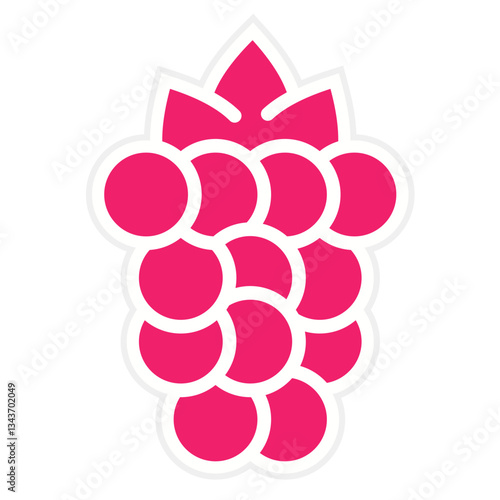 Raspberries Vector Design Icon Style