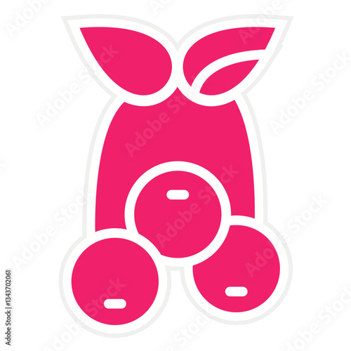 Blueberries Vector Design Icon Style