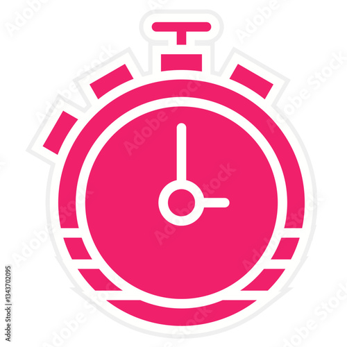 Stopwatch Vector Design Icon Style
