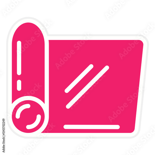 Yoga Mat Vector Design Icon Style