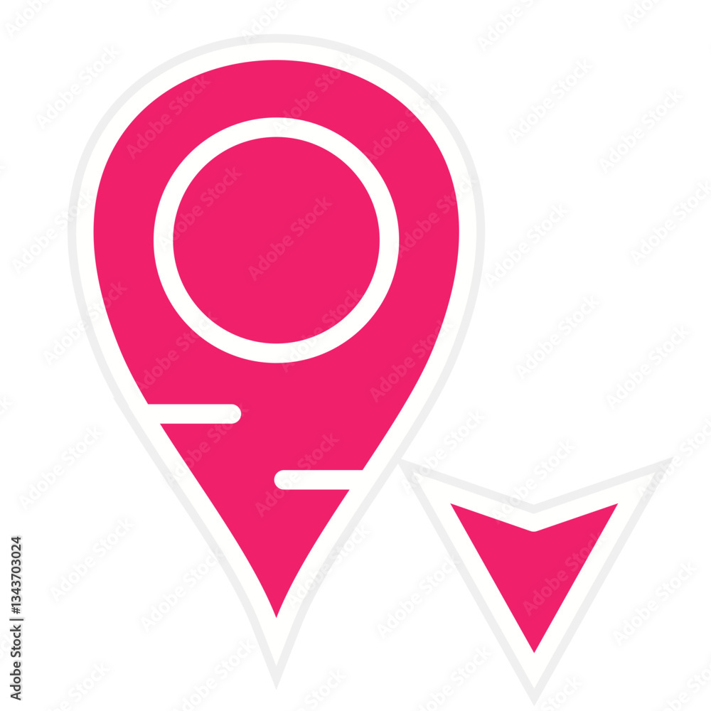 Fototapeta premium South Arrow Vector Design Icon Style