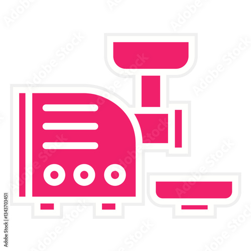 Vector Design Meat Grinder Icon Style