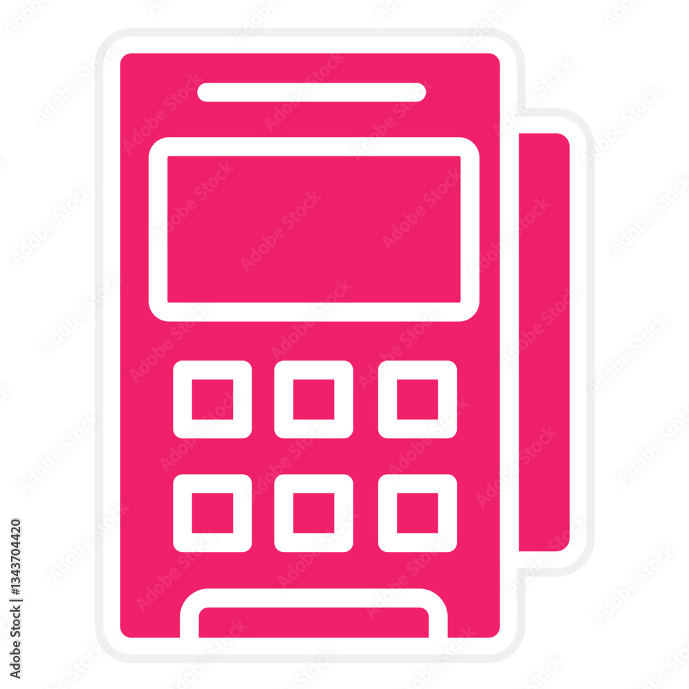 Vector Design Pos Terminal Icon Style Vector Design Pos Terminal Icon Style