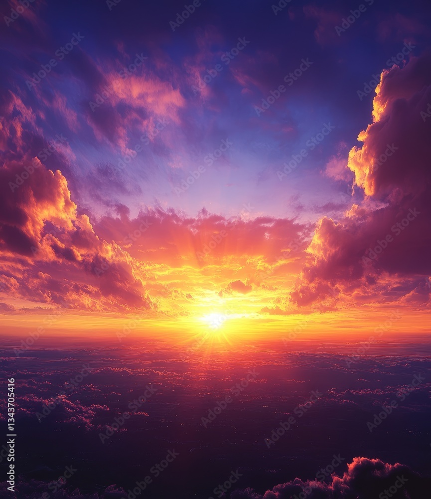 Obraz premium sunset over the sea