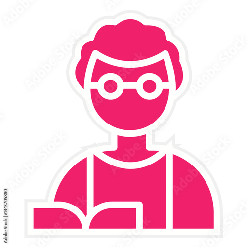 Vector Design Professor Icon Style