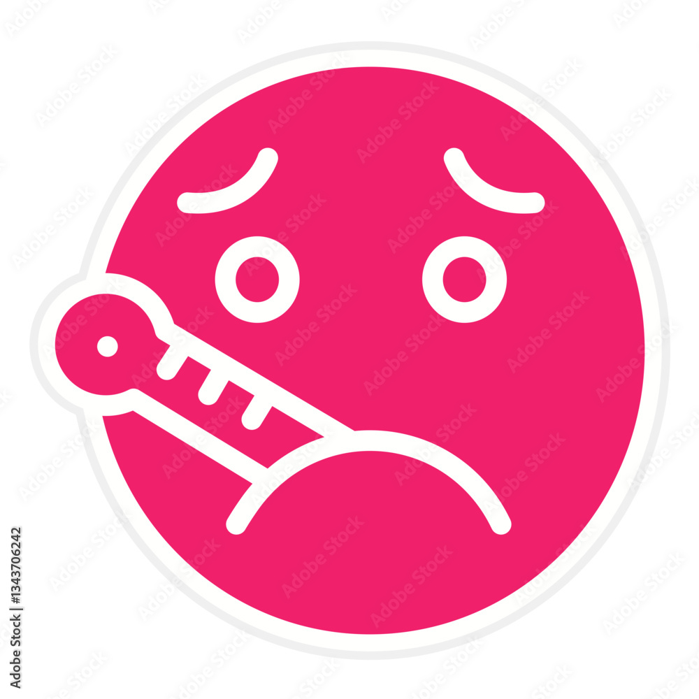 Vector Design Sick Icon Style Vector Design Sick Icon Style