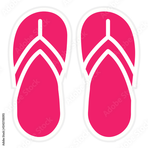 Vector Design Flip Flop Icon Style