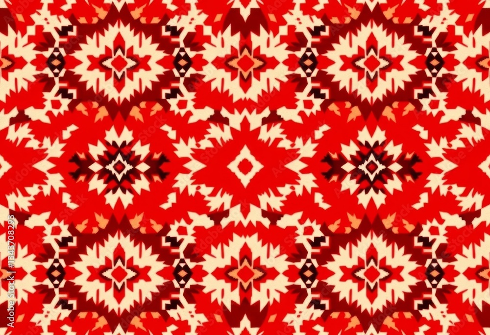 Red classic ikat geometric pattern, seamless ethnic oriental embroidery style design for textile, wallpaper, fabric, geometric, motif Red classic ikat geometric pattern, seamless ethnic oriental embroidery style design for textile, wallpaper, fabric, geometric, motif