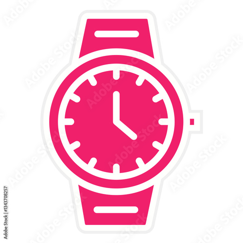 Vector Design Wristwatch Icon Style
