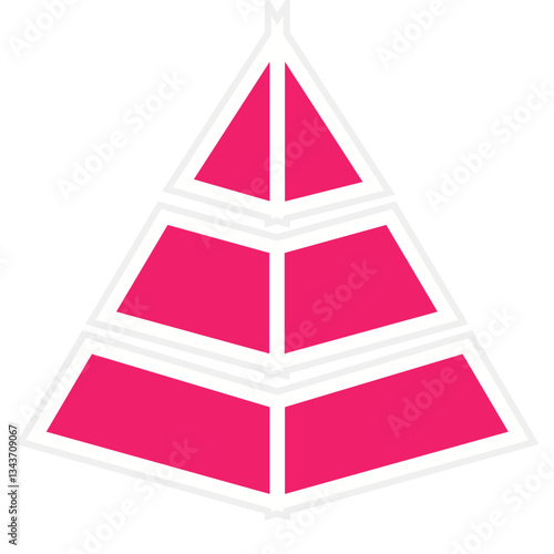 Vector Design Pyramid Icon Style