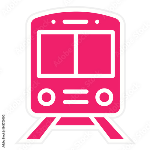 Vector Design Train Icon Style