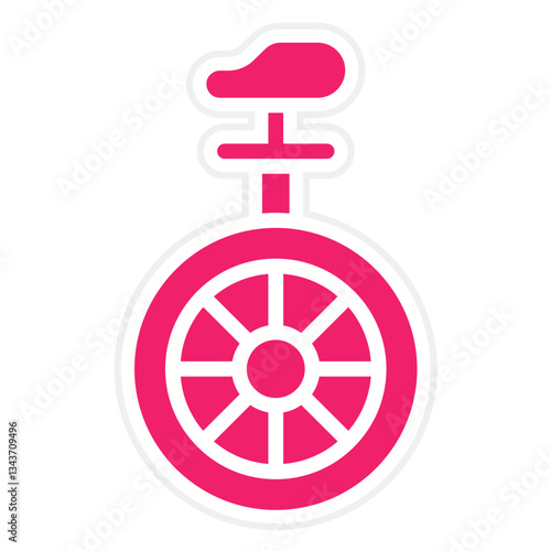 Vector Design Monocycle Icon Style
