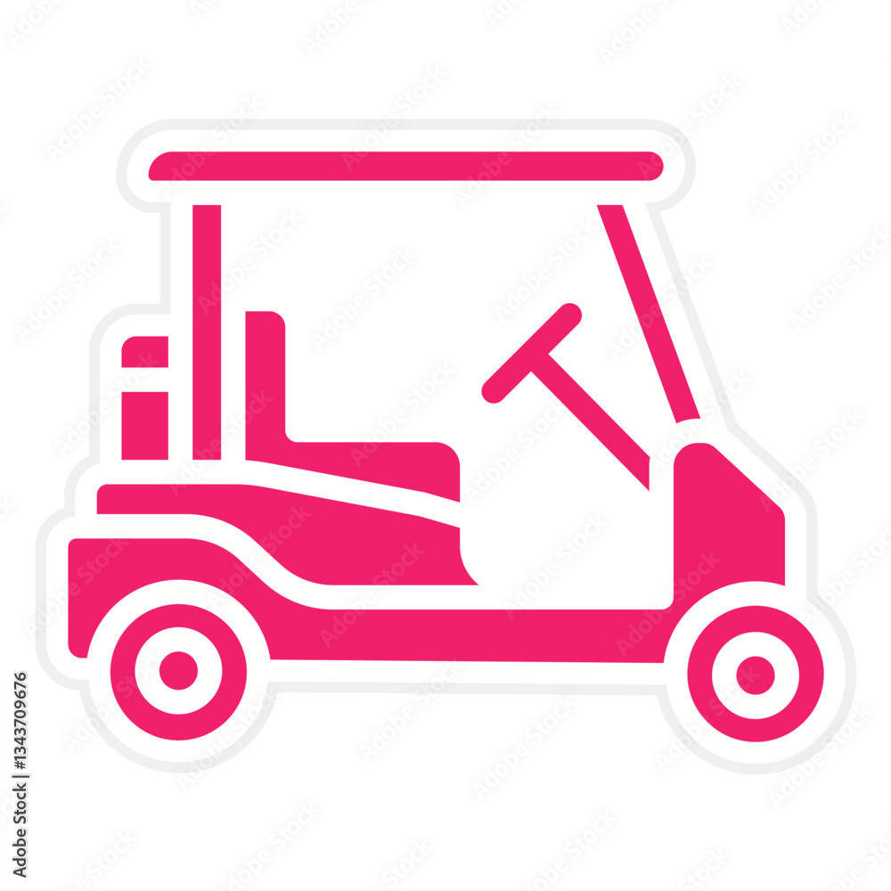 Fototapeta premium Vector Design Golf Cart Icon Style