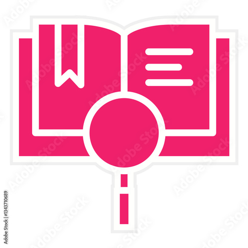 Vector Design Encyclopedia Icon Style