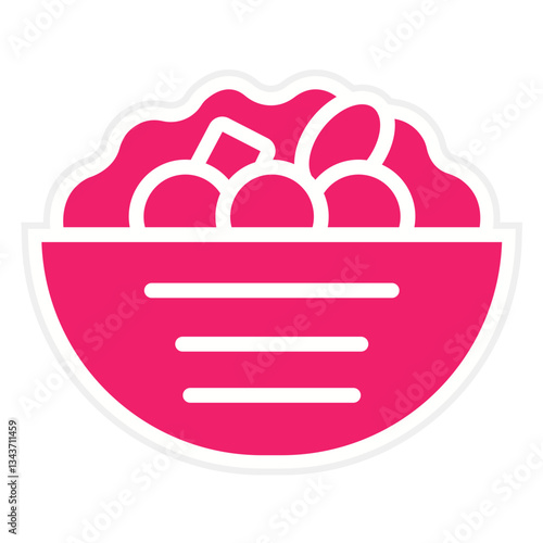 Vector Design Falafel Icon Style