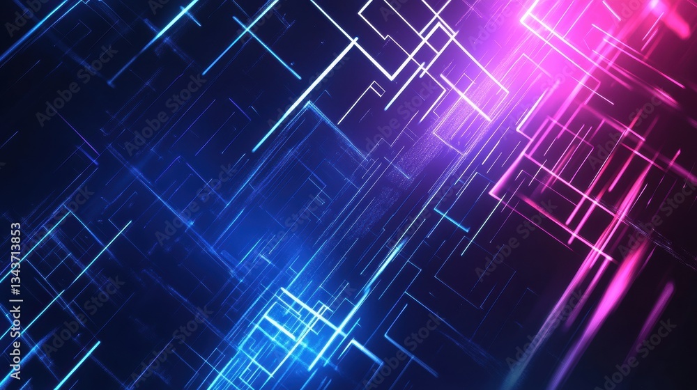 High-tech glowing abstract art with geometric patterns, great for sci-fi, gaming, and digital projects High-tech glowing abstract art with geometric patterns, great for sci-fi, gaming, and digital projects