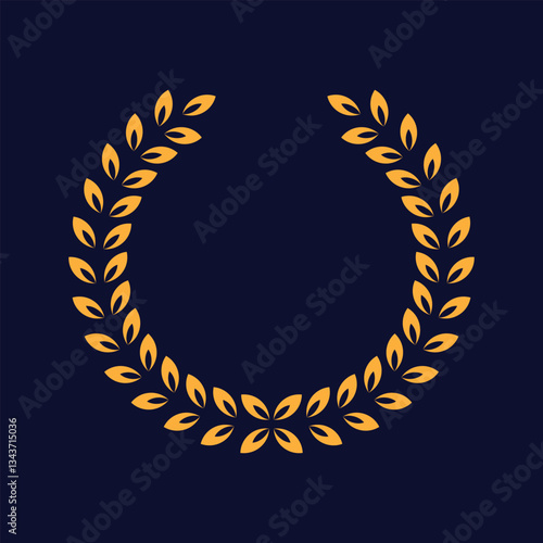 golden laurel wreath