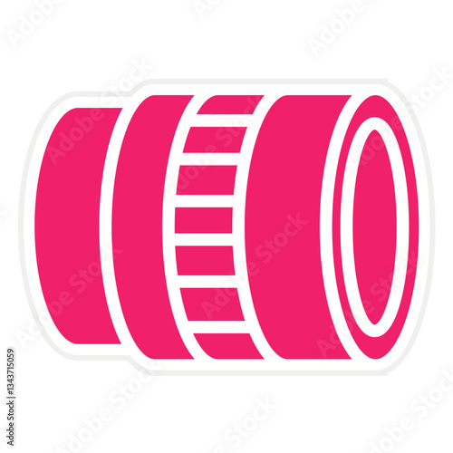 Vector Design Camera Lens Icon Style