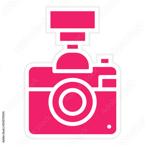 Vector Design Flash Camera Icon Style