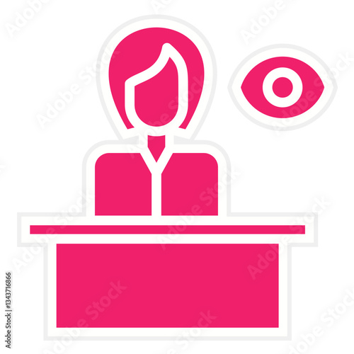 Vector Design Witness Icon Style
