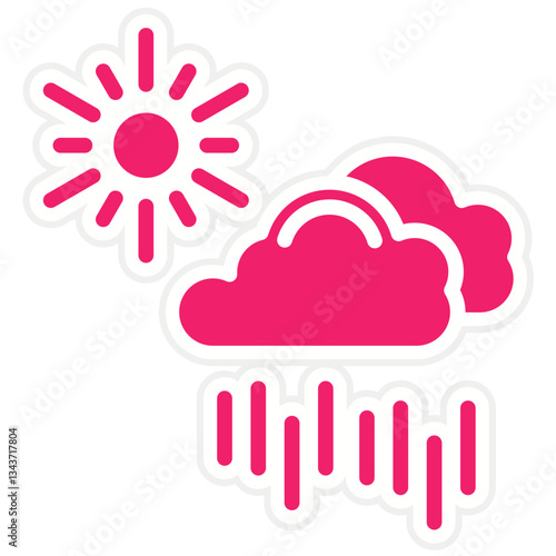 Vector Design Drizzle Icon Style