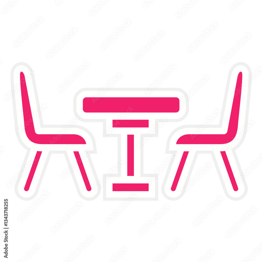 Vector Design Dining Table Icon Style Vector Design Dining Table Icon Style