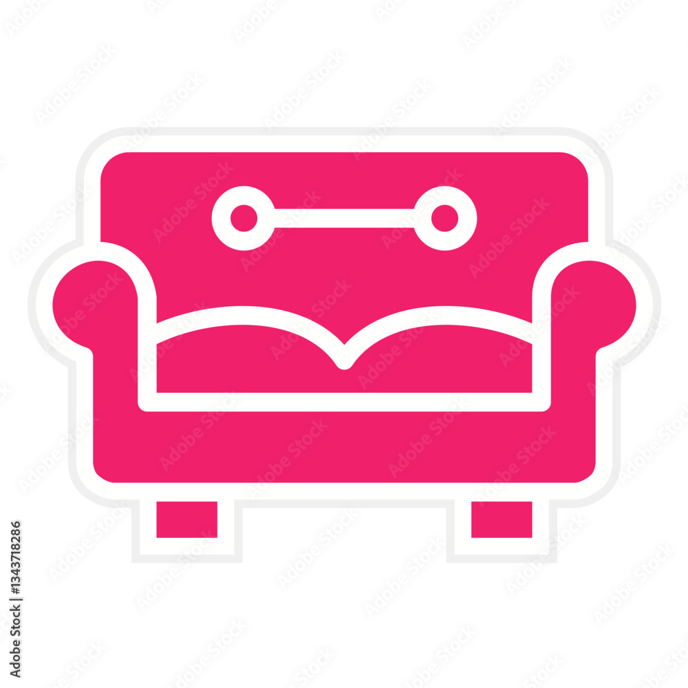 Vector Design Sofa Icon Style