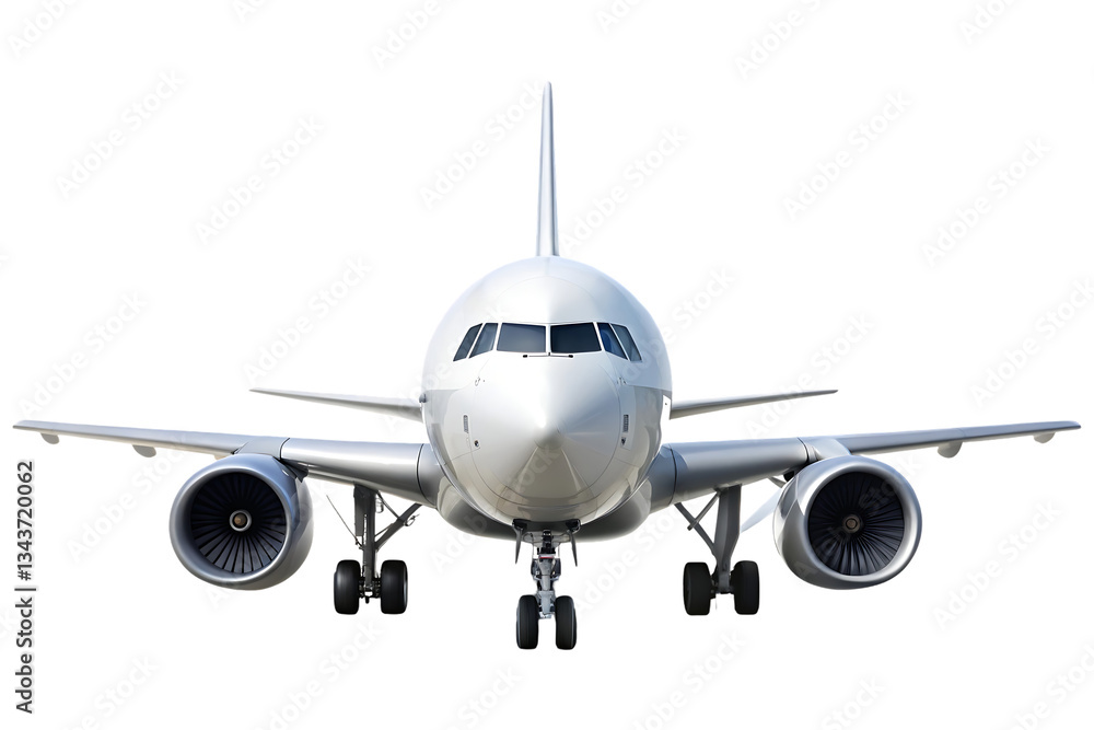 Naklejka premium airplane isolated on transparent background