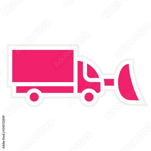 Vector Design Snowplow Icon Style