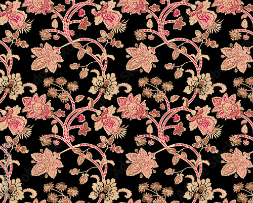 Beautiful Floral All-Over Prints in Bright Colors for Decorative Use