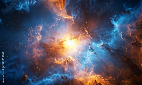 Stunning Cosmic Nebula Explosion – A Journey Through Space

