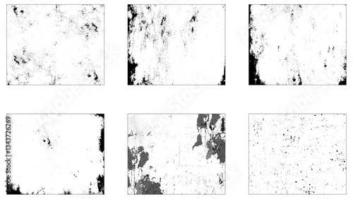 Distress urban used texture. Grunge rough dirty background. Grunge Urban Backgrounds set.