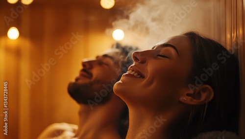 Couple Relaxing in Sauna: Ultimate Wellness Experience
