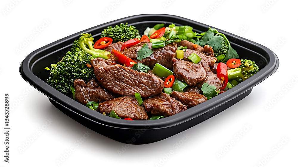 Delicious beef stir-fry with broccoli and peppers kitchen food photography bright high-quality culinary delight Delicious beef stir-fry with broccoli and peppers kitchen food photography bright high-quality culinary delight