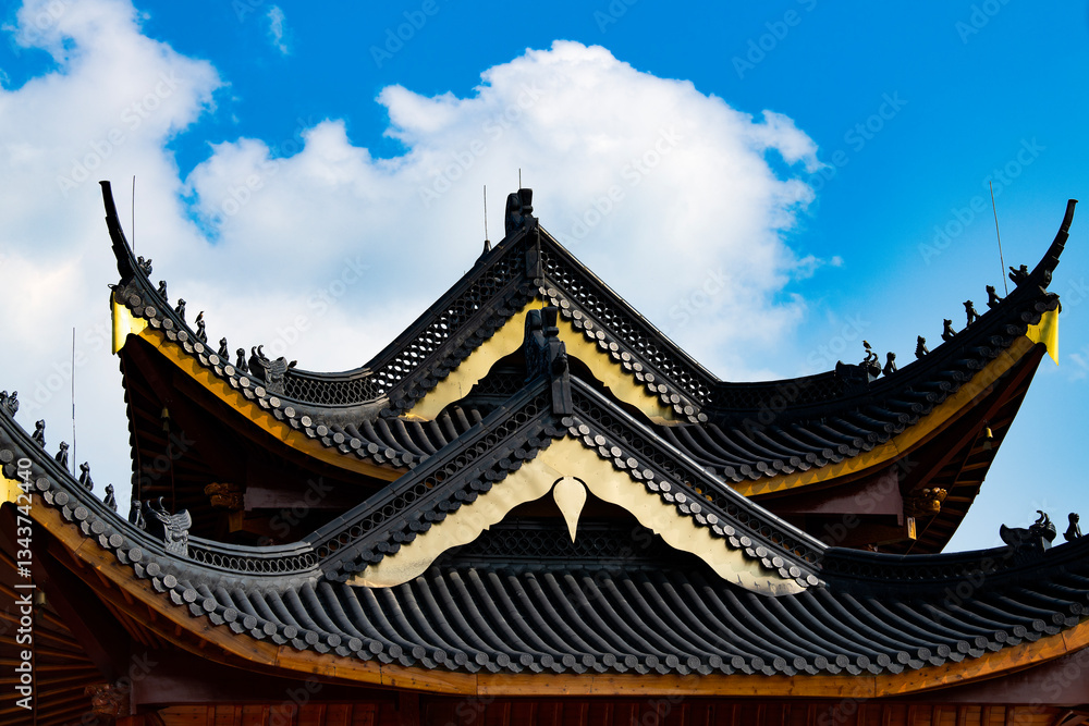 Modern buildings and rural skyscrapers and tourist attractions in China Modern buildings and rural skyscrapers and tourist attractions in China
