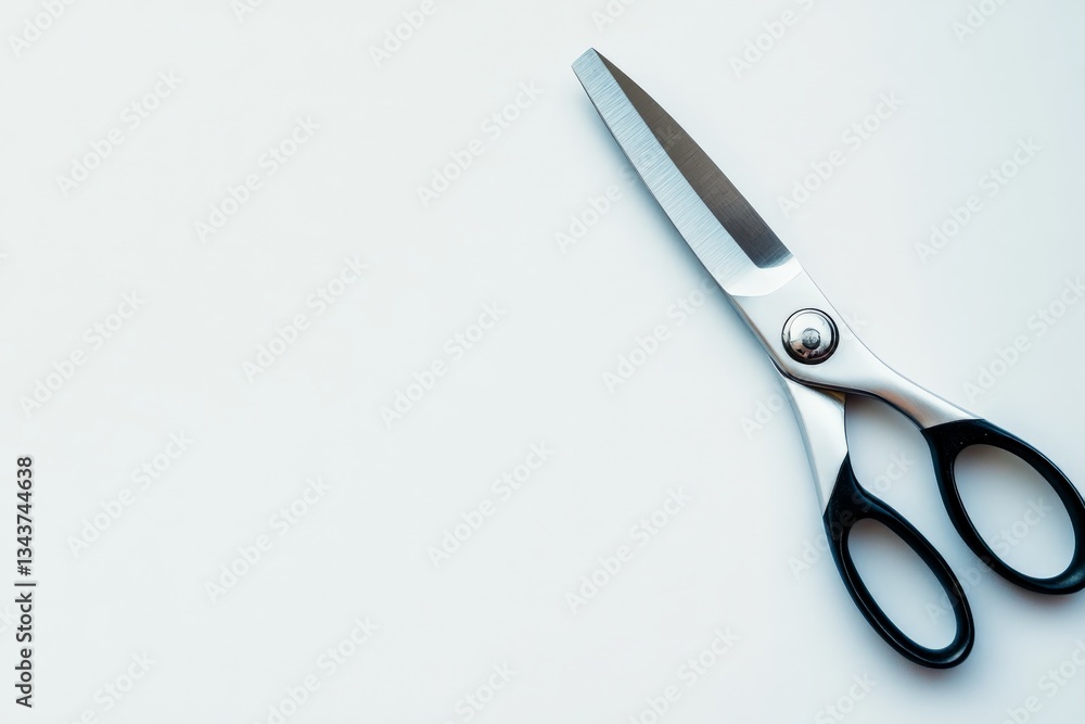 Craft scissors resting on a clean white surface ready for creative projects and precise cutting tasks at any time Craft scissors resting on a clean white surface ready for creative projects and precise cutting tasks at any time