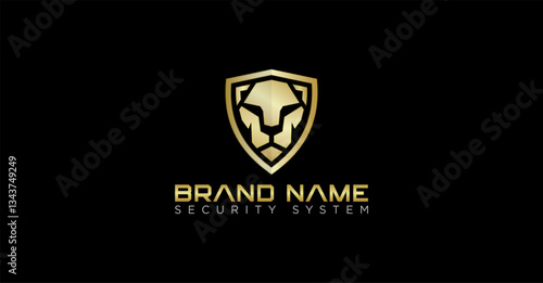 Lioness Panther Shield Logo