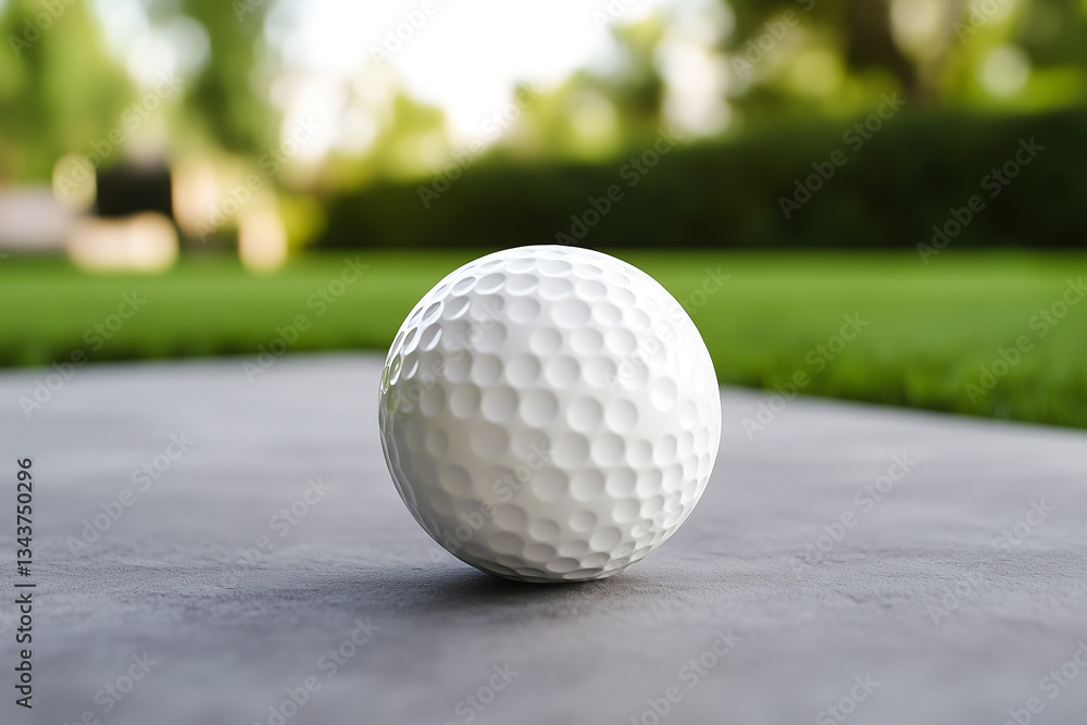 White golf ball mockup White golf ball mockup