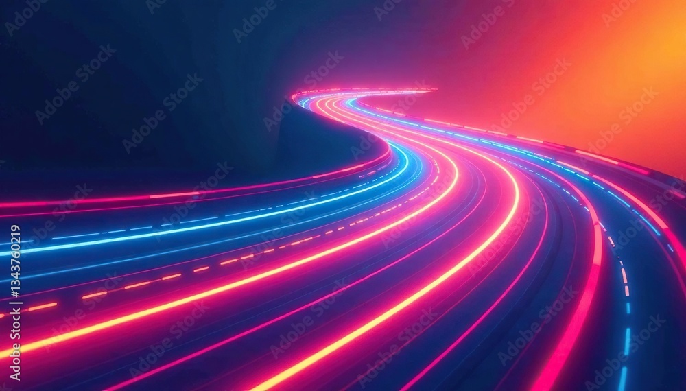 Abstract swirls of color creating a dynamic race track design , gradient, speed Abstract swirls of color creating a dynamic race track design , gradient, speed