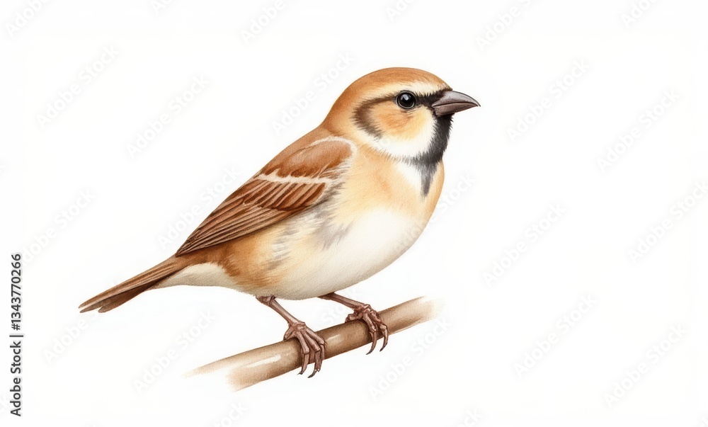 Illustration of a lovely sparrow Illustration of a lovely sparrow