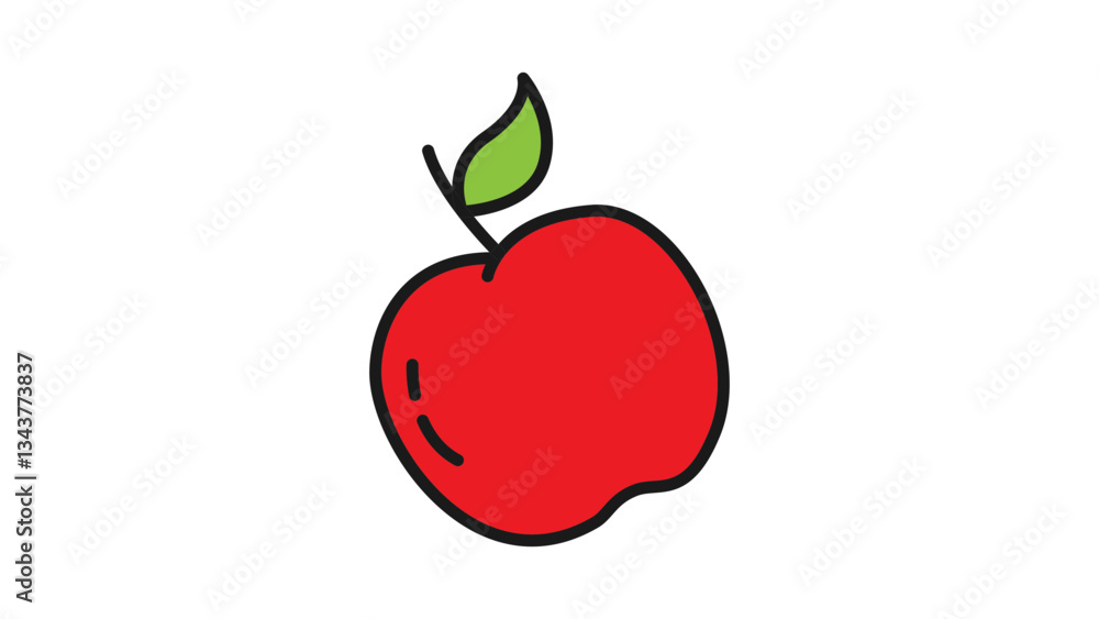 vector illustration of an apple vector illustration of an apple