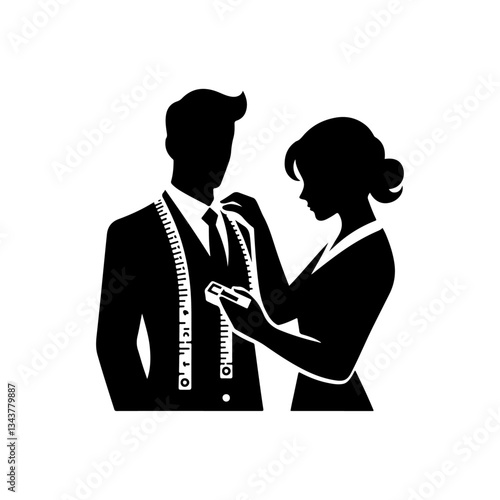 Teilers measurement icon silhouette design