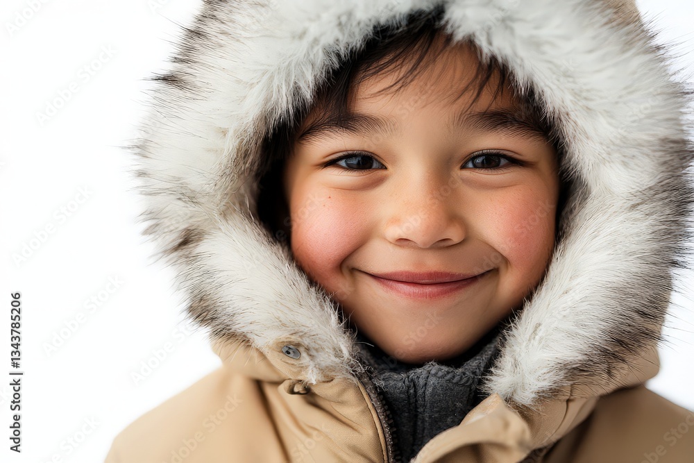 Inuit Boy Smiles Warmly Inuit Boy Smiles Warmly