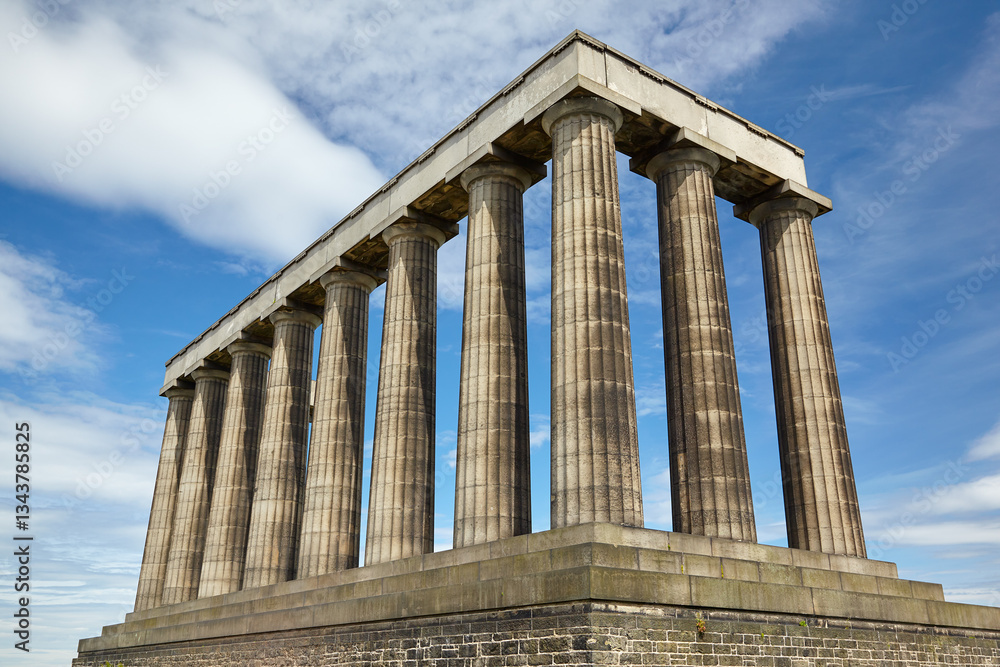 The National monument of Scotland, on Calton Hill in Edinburgh. Scotland The National monument of Scotland, on Calton Hill in Edinburgh. Scotland