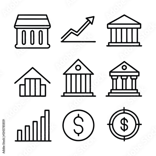 A vector house icon signifies real estate business and home finance