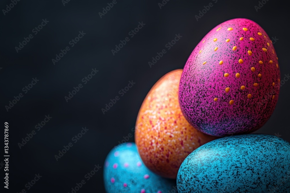 A chaotic Easter scene featuring apples and oranges in vibrant colors, symbolizing diversity and abundance. A chaotic Easter scene featuring apples and oranges in vibrant colors, symbolizing diversity and abundance.