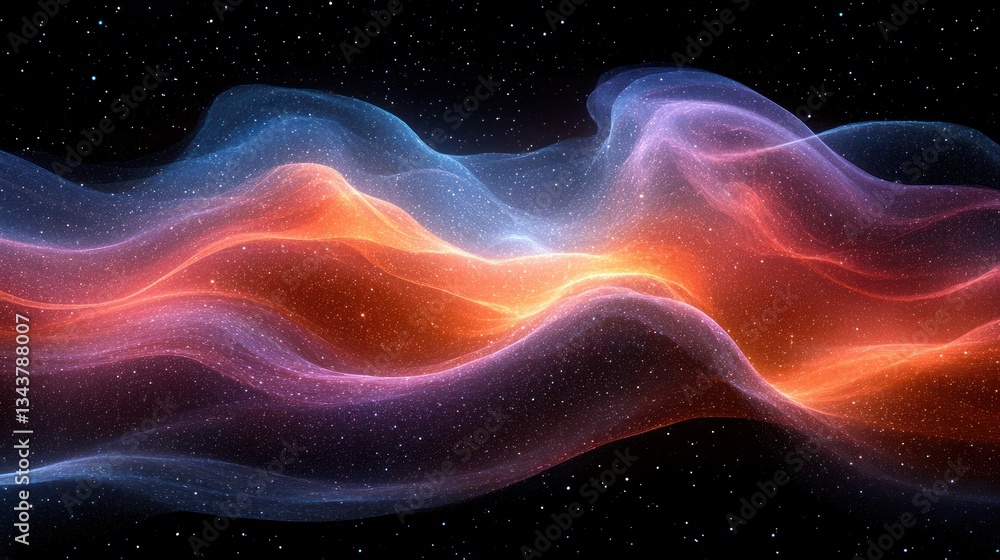 Cosmic Nebula: Celestial Dance of Colors Cosmic Nebula: Celestial Dance of Colors